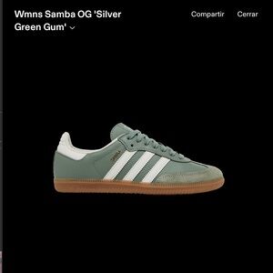 Adidas Samba OG Green Silver Gum Shoes